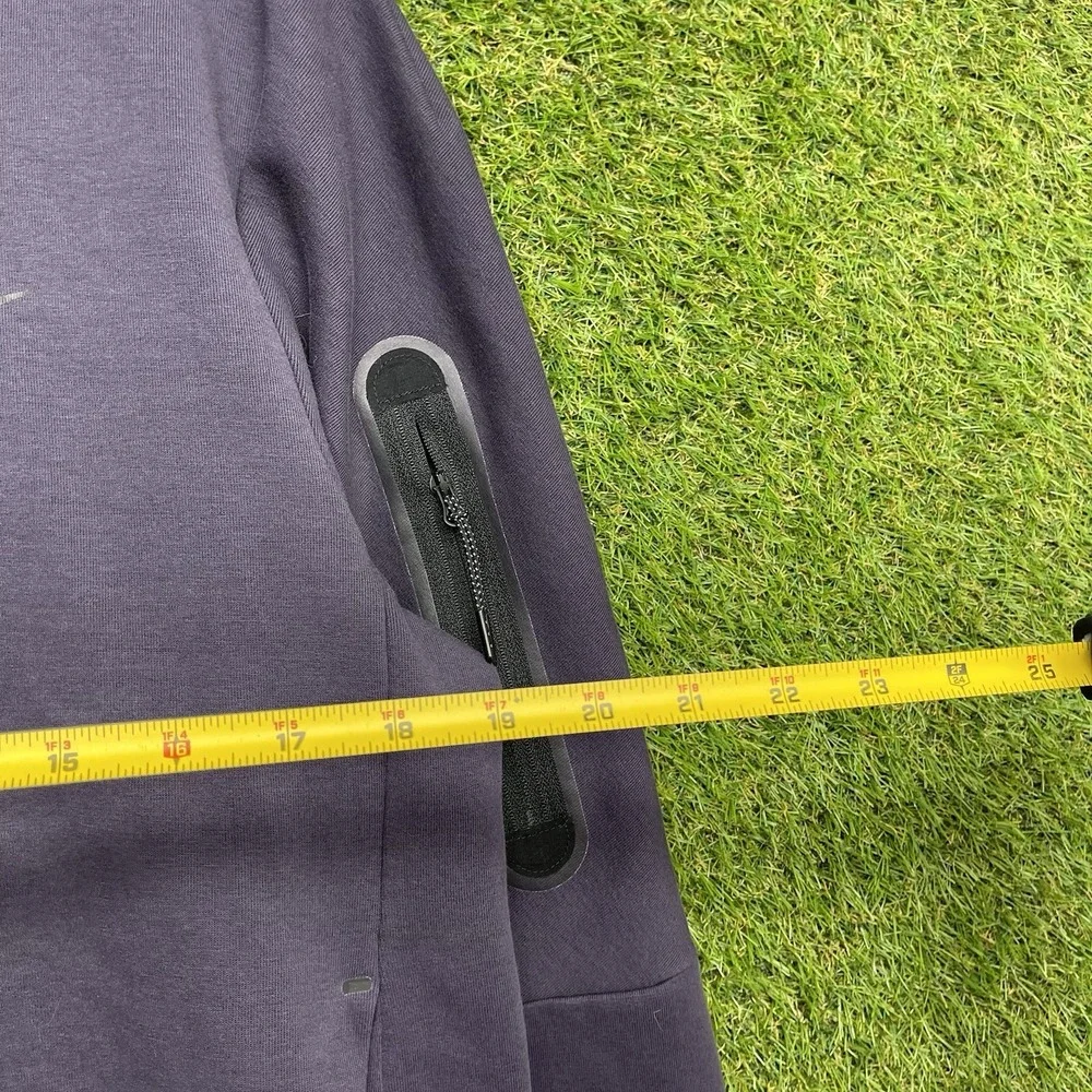 Nike Tech Fleece Hoodie Mens Medium Pullover Hoodie Cave Purple Shoulder Zip